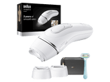Depiladora IPL - Braun Luz Pulsada Silk·expert Pro 5 PL5234, Depilación en casa, Cabezal SmartFlex, SmartSkinProtect, Cabezal ancho para hombre
