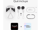 Gafas de realidad virtual - Meta Quest 3s, 256 GB, 8 GB RAM, Snapdragon XR2 Gen 2, 1832×1920p, 2.5h Autonomía, Blanco