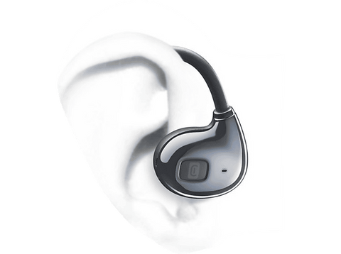 Auriculares deportivos - CellularLine Open-Ear Aero, Intraurales, 9 horas de autonomía, Bluetooth, Negro