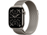 Apple Watch Series 11 (2025), GPS+CEL, 46 mm, Caja de titanio Natural, Correa Milanese Loop Natural, M/L, Calidad del sueño, 24h Autonomía