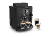 Cafetera superautomática - Krups Intensity EA50K9, 4 bebidas, Espumador de leche manual, Granos de cafe, 15 bares, 1.7l, 2 Tazas, Compacta, negro