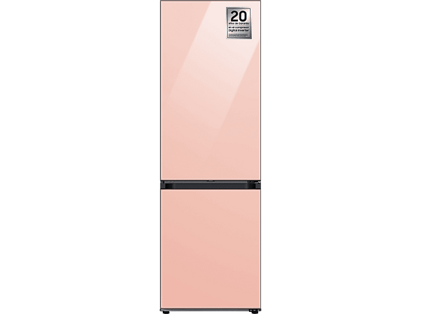 Frigorífico combi - Samsung BESPOKE SMART AI RB34C7B5D3K/EF,  No Frost, 185.3 cm, 344l, All Around Cooling, Metal Cooling, WiFi, Clean Peach