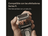 Recambio para afeitadora - Braun 96M, Compatible con afeitadoras Series 9 PRO+, Plata
