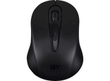 Ratón inalámbrico - ISY IMW-502, 1600 ppp, Nano receptor, USB, Negro