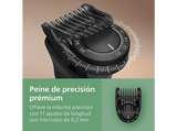 Afeitadora corporal - Philips MG9558/15, 15 Accesorios, 120 min Autonomía, Cara, Cabeza y Cuerpo, Peine-guía de precisión de alta calidad, Gris