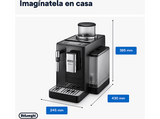 Cafetera superautomática - De'Longhi Rivelia EXAM440.35.B, Molinillo integrado, Espumador leche, Táctil, 4 perfiles, 8 recetas, 19bar, 1450W, Negro