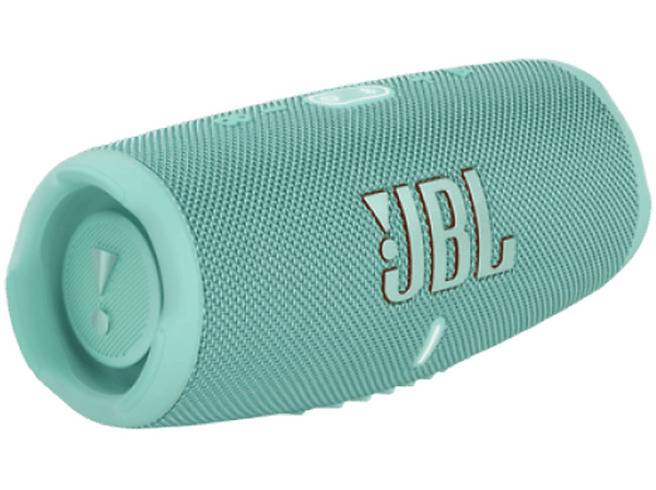 Altavoz inalámbrico - JBL Charge 5, 40 W, 20 horas, IP67, PartyBoost, USB Tipo-C, Turquesa