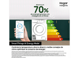 Lavadora carga frontal - Samsung WW80CGC04DABEC, 8kg, 1400 rpm, EcoBubble™, WiFi, Negro