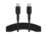 Cable USB - Belkin Cable trenzado USB-C a USB-C, 15cm, Compatibilidad Universal, 60W, Negro
