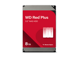Disco duro interno 8 TB - Western Digital WD Red Plus, SATA 6 GB/s, 3.5, Interno, 5640 rpm, Cache 256MB, CMR, Red