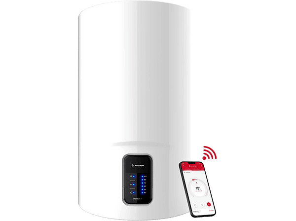Termo eléctrico - Ariston Lydos, Capacidad 80 l, V 1.5K EU, WiFi, Blanco