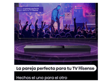Barra de sonido - Hisense HS2000, Bluetooth, 240 W, Audio 2.1, Subwoofer integrado, Dolby Audio, Negro