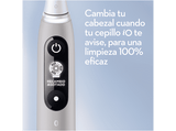 Cepillo eléctrico - Oral-B iO 6S, Con 2 Cabezales y 1 Estuche De Viaje, Diseñado Por Braun, Gris