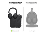 Auriculares inalámbricos - Sony WH-1000XM5SA, Bolsa Transporte, Cancelación ruido , 30h, Hi-Res, Carga Rápida, Bluetooth, Diadema, iOS/Android, Negro