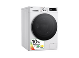 Lavadora secadora - LG F4DR6009A1W, Serie 600, 9 kg / 6 kg, 1400 rpm, 12 programas, AI Direct Drive™,  TurboWash™360˚, Blanco
