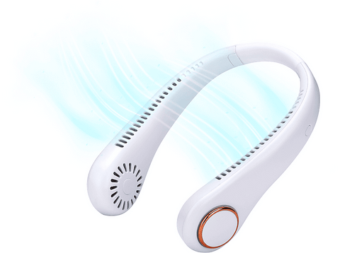 Ventilador de cuello - Koenic KHS 62325, Portátil, 5V, 5h Autonomía, USB, Blanco