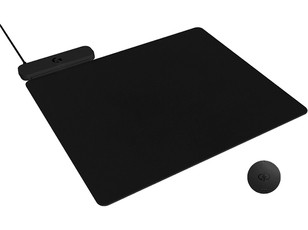 Alfombrilla gaming - Logitech G Powerplay 2, Sistema de carga inalámbrico, Disco de carga, Cable de carga USB, Negro