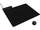 Alfombrilla gaming - Logitech G Powerplay 2, Sistema de carga inalámbrico, Disco de carga, Cable de carga USB, Negro