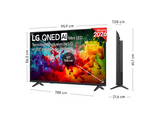 TV QNED Mini LED 43 - LG 43QNED72B6B, UHD 4K, Procesador Inteligente α7 AI Processor 4K Gen9, Smart TV, DVB-T2 (H.265), Negro
