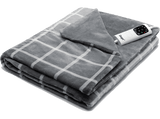 Manta eléctrica - Daga Relax Suave, 150 W, 6 Niveles temperatura, Gris oscuro