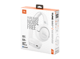 Auriculares inalámbricos - JBL Tune 680NC, Autonomía 76 h, Diadema, Bluetooth, Cancelación de ruido adaptativa con Smart Ambient, Plegables, Blanco