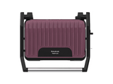 Sandwichera - Taurus Toast & C Ver. II GR1003P, 1000W,  Placas de aluminio, Tapa basculante, Libre de PFOA, Granate