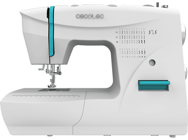 Máquina de coser - Cecotec BelleCouture, 66 Puntadas para un nivel intermedio y Kit de accesorios, White