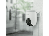 Cámara de vigilancia IP - Ezviz H8c PoE 2K, 2304 × 1296, Función de visión nocturna, Sensor CMOS, Vista panorámica, Seguimiento automático, Blanco