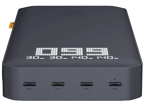 Powerbank - Xtorm Titan Ultra, 27000 mAh, 200W, 4 puertos, Carga rápida, Compatible con portátiles, Negro