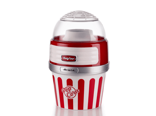 Palomitero - Ariete Party Time 2957, 1100 W, Listas en 2 minutos, Sistema por aire caliente, Rojo