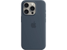 APPLE Funda de silicona con MagSafe para iPhone 15 Pro, Azul tempestad