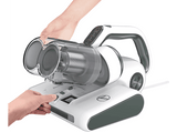 Aspirador de mano - Hoover ULTRAVORTEX 2.0, Cable 5m, 400 W, 0.6 l, Especial Colchones, Sensor de Polvo, Antiácaros, Antibacterías, Luz UV-C,Blanco