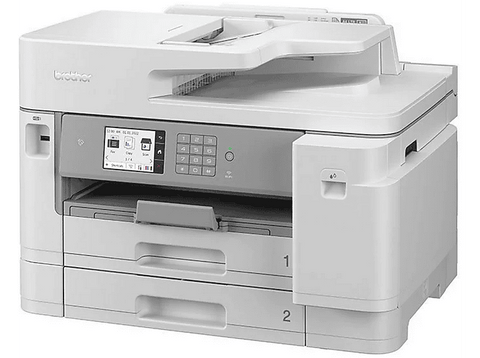 Impresora multifunción - Brother MFC-J5955DW, Tinta profesional, Impresión A3/ Dúplex automático A4, Blanco