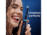 Recambio para cepillo dental - Oral-B iO Ultimate Clean, Pack de 6 unidades, Negro