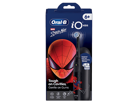 Cepillo eléctrico - Oral-B iO Kids Spiderman by Marvel, 3 modos,  cabezal de recambio, Temporizador con música, Para Niños de +6 Años