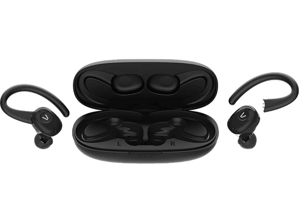 Auriculares deportivos - Vieta Match 3, Intraurales, Bluetooth, IPX5, 22h Autonomía, Cancelación ruido, Negro