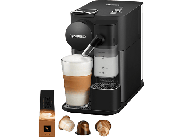 Cafetera de cápsulas – Nespresso De'Longhi Lattissima One EN510.B, 1450 W, 19 bar, Negro