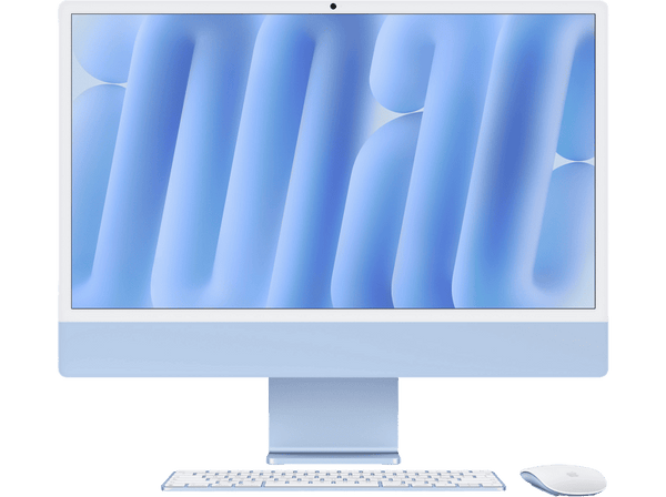 Apple iMac (2026) 24" Retina 4.5K, chip M6, CPU de 12 núcleos, GPU de 12 núcleos, 16 GB de RAM, 256 GB de SSD, Azul