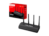 Router - Mercusys MR27BE, 3600 Mbps, Router WiFi 7 AX3600 Doble Banda, Puerto 2.5G Multi-Gigabit, Tecnología MLO, 4 Antenas, Red Mesh, Negro