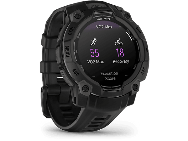 Reloj deportivo - Garmin Instinct 3, Negro, 45mm, 1.18", AMOLED, Silicona, 10 ATM, Garmin Connect™, 18 días Autonomía