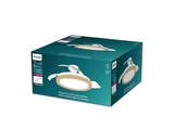Ventilador de techo - Philips Bliss (2026), 28 W, 6 Velocidades, Aspas retráctiles, 106 cm, 4500 lúmenes regulables, Mando a distancia, Blanco/Madera