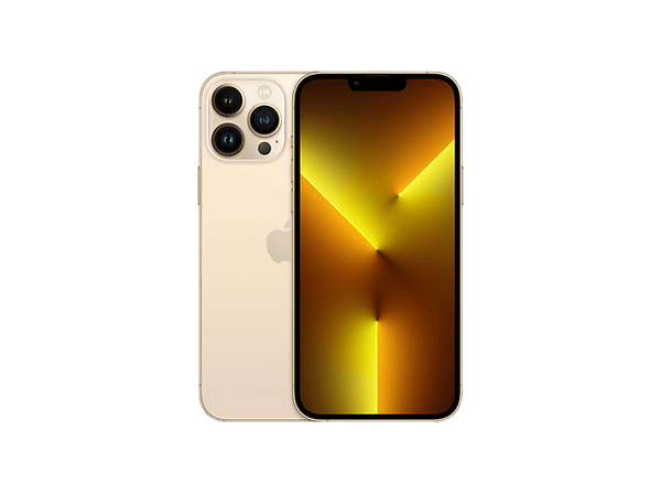 REACONDICIONADO Excelente Apple iPhone 13 Pro Max, Oro, 128 GB, 5G, 6.7" OLED Super Retina XDR ProMotion, Chip A15 Bionic, iOS