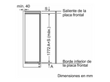 Frigorífico una puerta integrable - Balay 3FIE734S, Cíclico, 177.2 cm, 310 l, Control electrónico, Interruptor Super-refrigeración, Sin Panelar