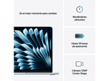 Apple Macbook Air (2025) 13.6 Retina, Chip M4 Apple,  CPU de 10 núcleos, GPU de 10 núcleos, 16 GB RAM, 512GB de SSD, Azul cielo