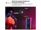 Altavoz de gran potencia - LG XBOOM Stage 501 AI, 220 W, Batería 25h Autonomía, Bluetooth, Luces LED, Efectos DJ, Karaoke, Efectos de Voz, IPX4, Negro