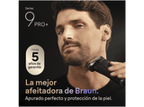 Afeitadora - Braun Series 9 PRO+ 9600s, Pro SensoAdapt, 60 minutos autonomía, Afeitado en seco y en mojado, Negro