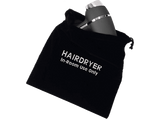 Accesorio Secador - JVD 2502370, Bolsa de Almacenamiento, Terciopelo, Resistente al Agua, Negro