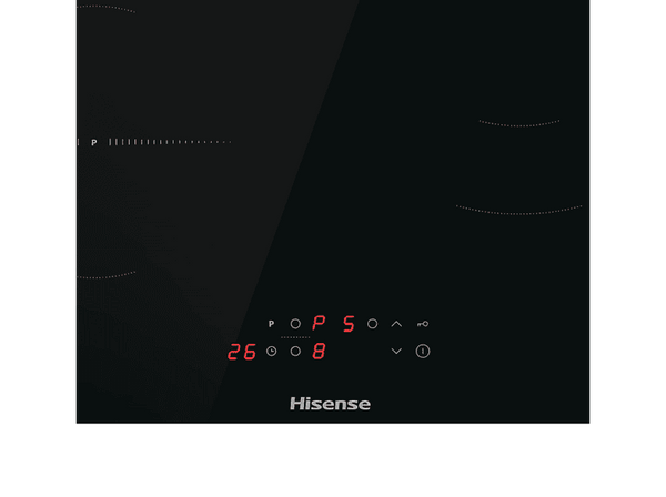 Placa inducción - Hisense HI6311BSCE, 3 zonas, Zona Grande 29 cm, Control Táctil, Power Boost, Negro
