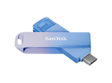 Memoria USB 256 GB - Sandisk Creator Phone Drive, USB-C y Lighning, Para iPhone, Hasta 90MB/s de lectura, Azul