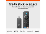 Reproductor multimedia - Amazon Fire TV Stick 4K Select (2025), Mando por voz Alexa, Reproduce contenido 4K streaming, TV gratuita y en directo, Negro